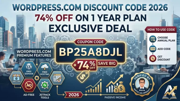 WordPress.com Discount Code 2026 Save 74% Now