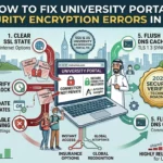 Fix University Portal Security Encryption Errors 2026: Pro Student's Technical Guide Infographic by Articles Insight