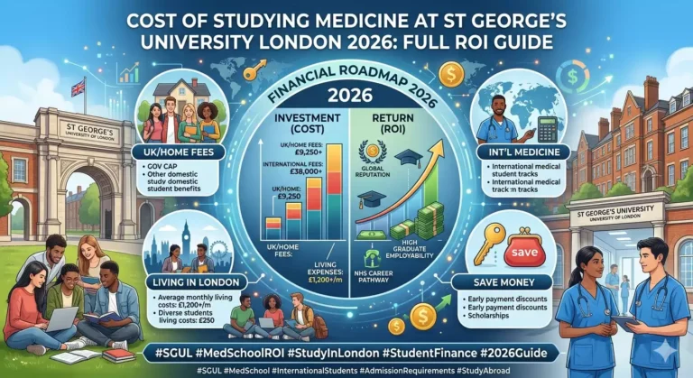 The Ultimate Cost of Studying Medicine at St George’s University London 2026: Full ROI Breakdown