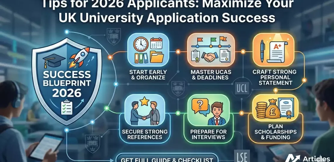 Strategic UK University Application Tips 2026 Infographic