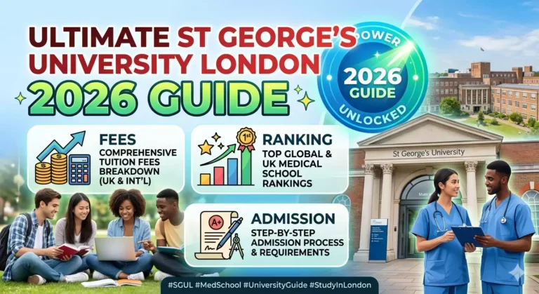 St George’s University London 2026 Guide: Fees, Ranking & Admission Success