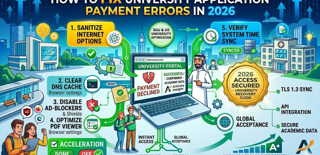 How to fix university application payment errors 2026