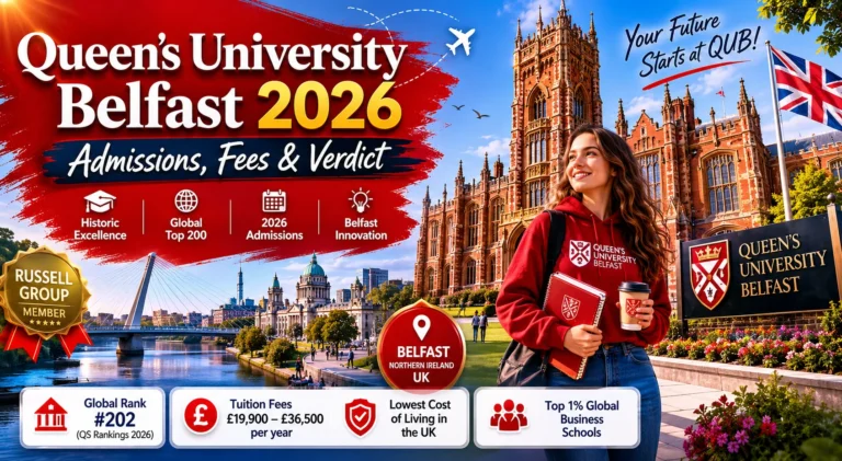 Queen’s University Belfast 2026: Admissions, Fees & Verdict